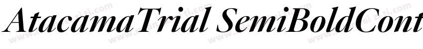 AtacamaTrial SemiBoldContrastotf字体转换